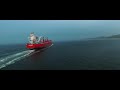 Drone cruising North Sea Coast