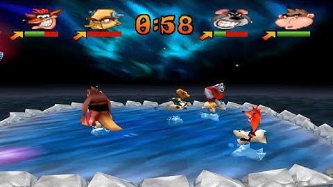 Crash Bash Gameplay - Gem Challenge 2 Polar Panic