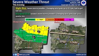 NWS Jackson, MS - Weekly Weather Briefing: April 10, 2025