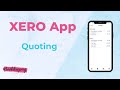 Creating Quote in Xero App - a step-by-step tutorial