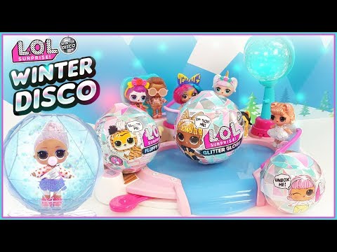Nuevas LOL SURPRISE WINTER DISCO!!! Montones de sorpresas!! Convierte tu LOL en un globo de nieve!!