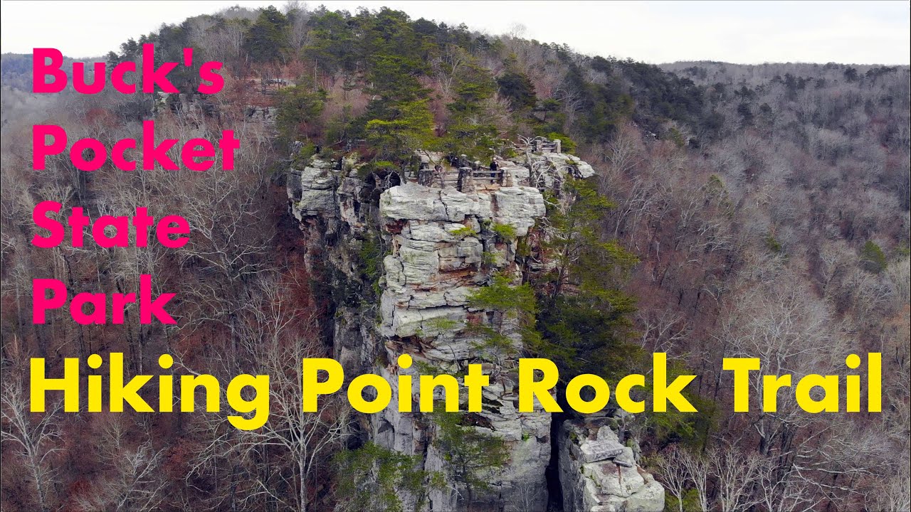 Hiking Point Rock Trail, Buck's Pocket State Park, Alabama - YouTube