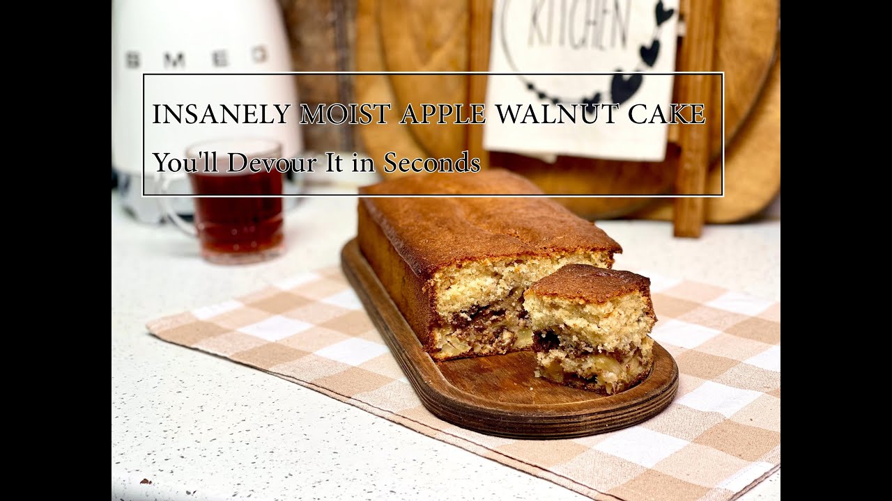 Heavenly Apple Walnut Cake: Moist, Crunchy, and Irresistibly Autumnal! You Won't Stop at One Slice🍎🍁
