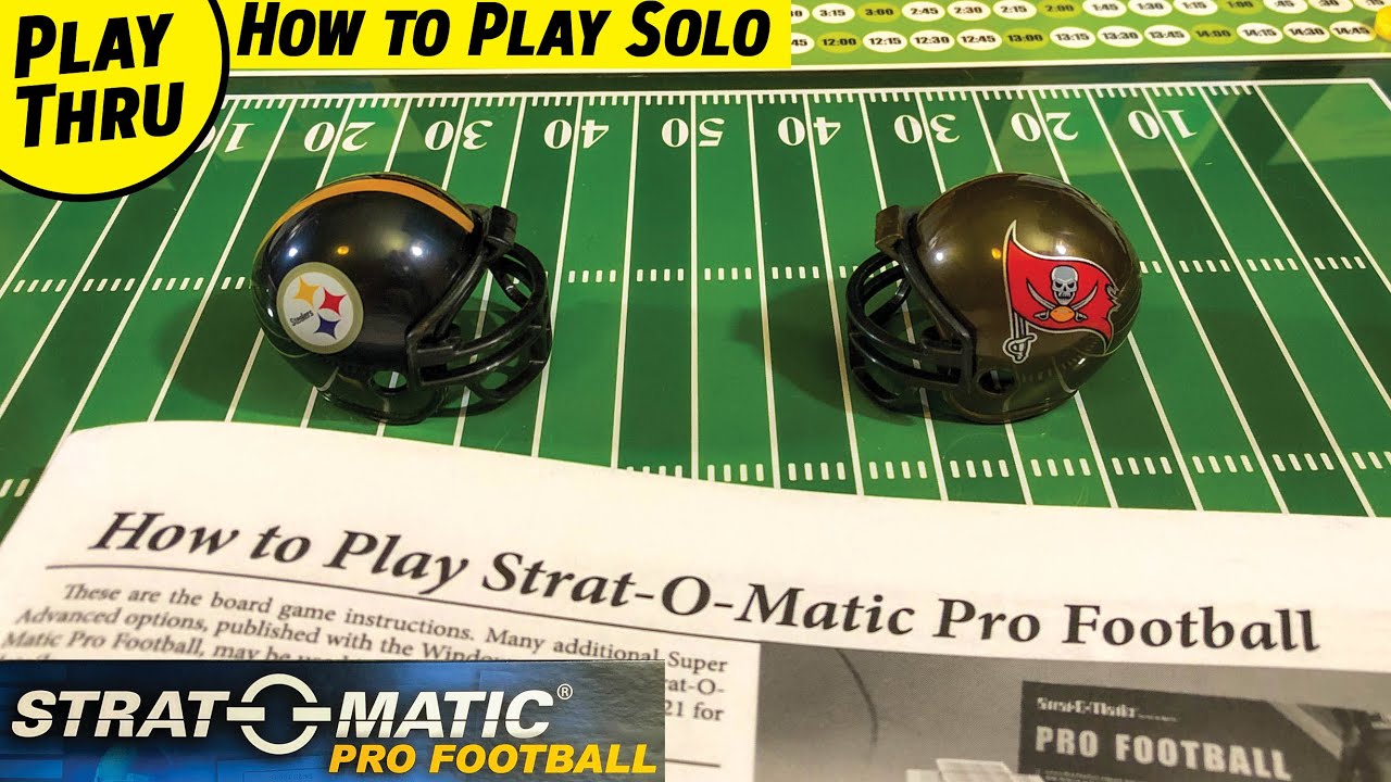 How To Play STRAT O MATIC PRO FOOTBALL With A 1st Quarter Playthrough How To Play STRAT O MATIC PRO FOOTBALL With A 1st Quarter Playthrough
