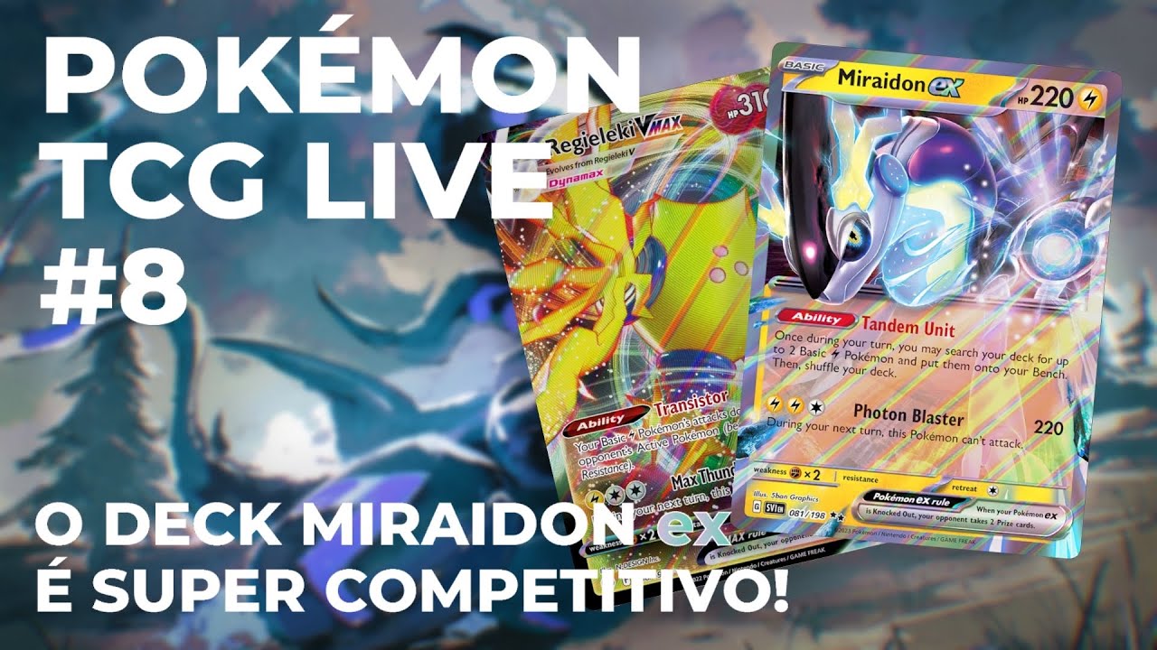 Me IMPRESSIONEI com a velocidade de Miraidon EX! - DECK DE POKEMON TCG Live