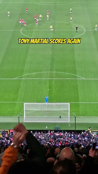 Tony Martial scores again 💪 #mufc #chant #fans #goal #tony #football #united #premierleague