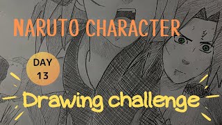 【NARUTO】drawing challenge with NARUTO character SAKURA HARUNO.ナルトキャラクターでお絵かきのれんしゅう。春野サクラ編