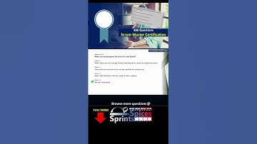 Scrum Master Certification Question 265 #agile #scrum #scrumcertification  #scrummaster #psm