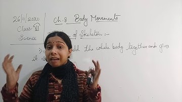 Class VI Science 26 11 2020 by Ms Mridulata Upadhyay (Chapter 8 Body movements)