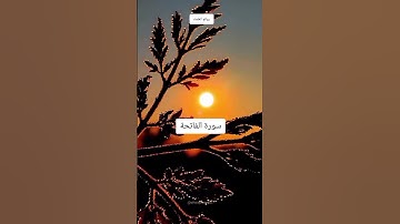 سورة الفاتحة#quran #قران_كريم #الفاتحة