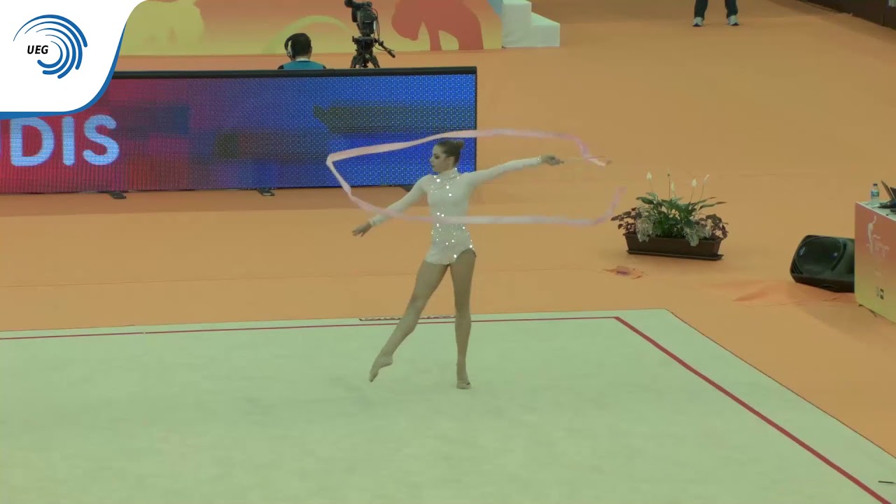 Veronika HUDIS (AZE) - 2018 Rhythmic Europeans, all-around final ribbon