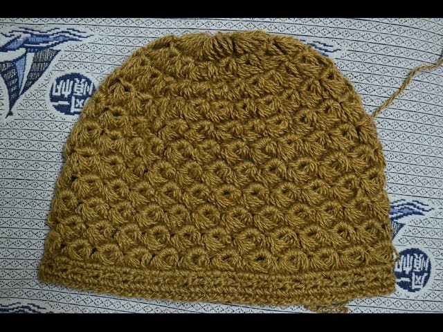 Шапочка, связанная на линейке (knitted cap on straightedge)