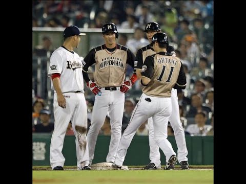 日本ハム大谷珍プレー　敬遠で一塁ベースを踏まず…