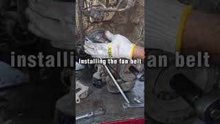 Fan Belt Replacement Made Simple#diy #viral#videoviral #shortvideo #usa #automobile #tools #