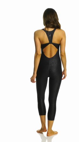SlipIns Synergy Black Turtle One Piece Rash Unitard | SwimOutlet.com
