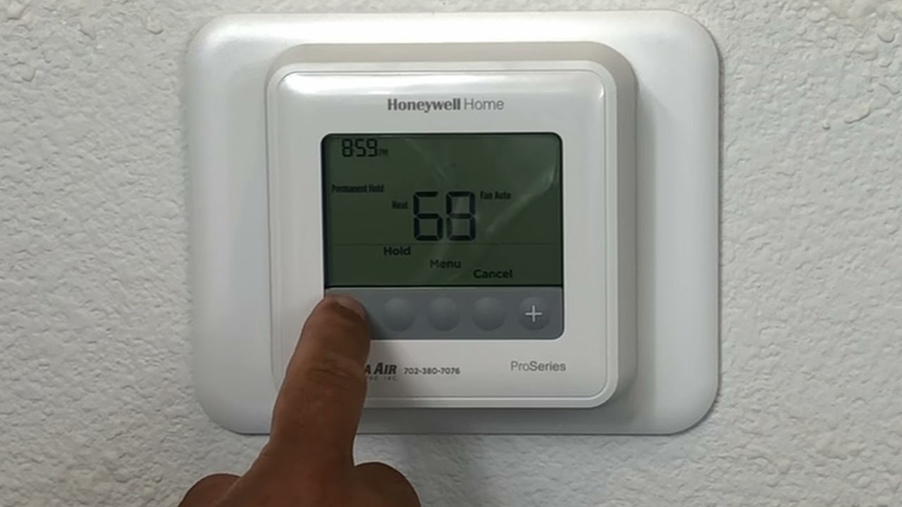 How to Use Your Honeywell T4 Pro Thermostat - YouTube