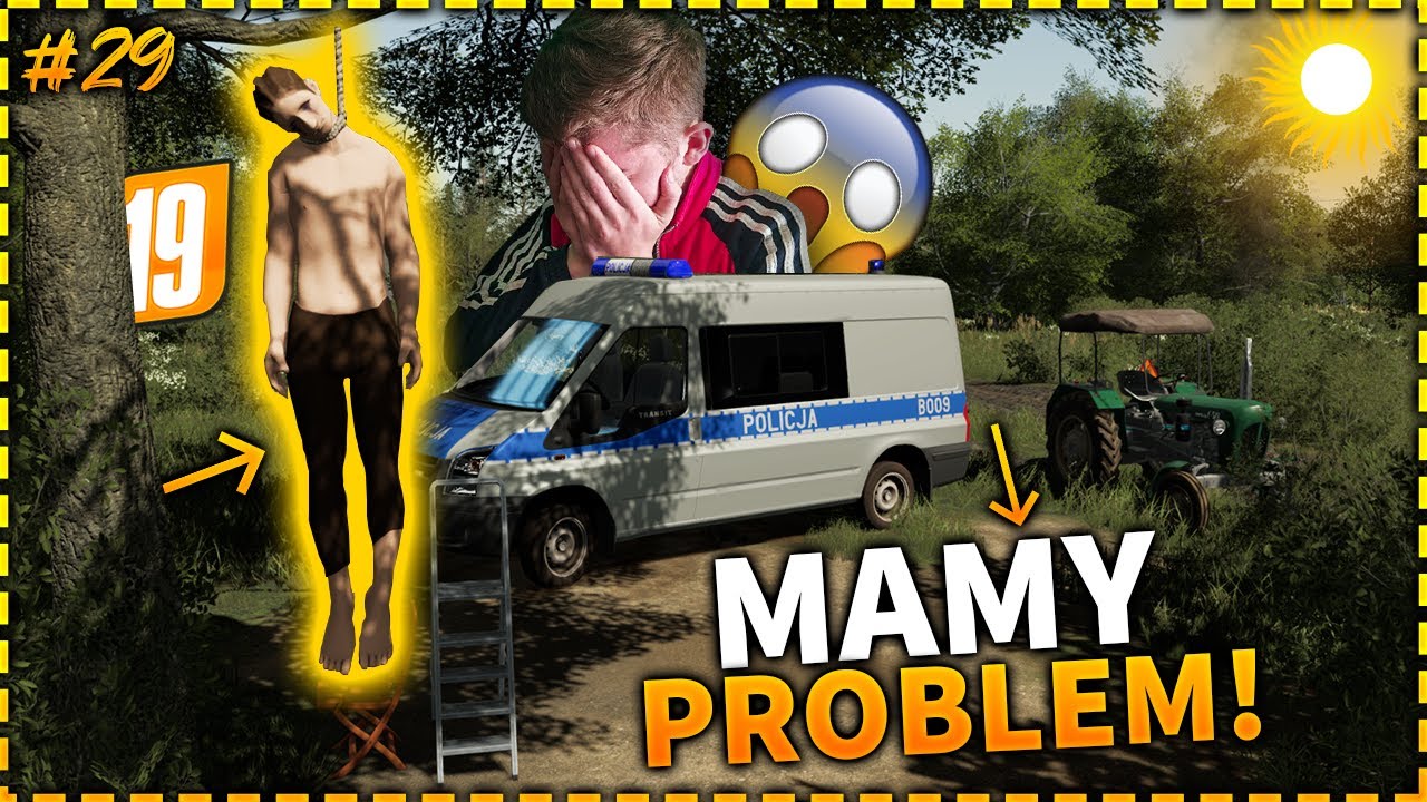 ✅BRACIA NA POLSKIEJ FARMIE #29 SEZON 4 FS19🙄ZNALAZŁEM POWIESZONEGO CZŁOWIEKA?!😱CZY TO JEST PIPCIU?🤔