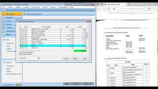 4. UBS LESSON 3 - Enter Opening Balances