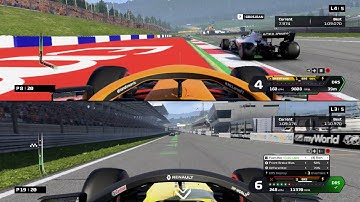 F1 2020 SPLIT SCREEN GAMEPLAY - AUSTRIAN GRAND PRIX