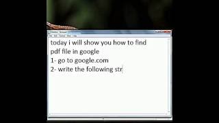 How To Find Pdf File In Google