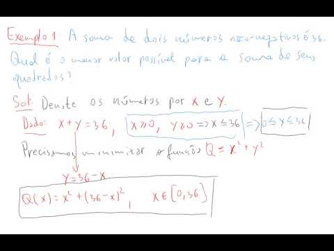 Aula 18 - Problemas de Otimização - Ilir - YouTube