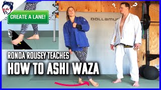 How To Do Ashi Waza Judo Sweep Training | Ronda Rousey’s Dojo #11