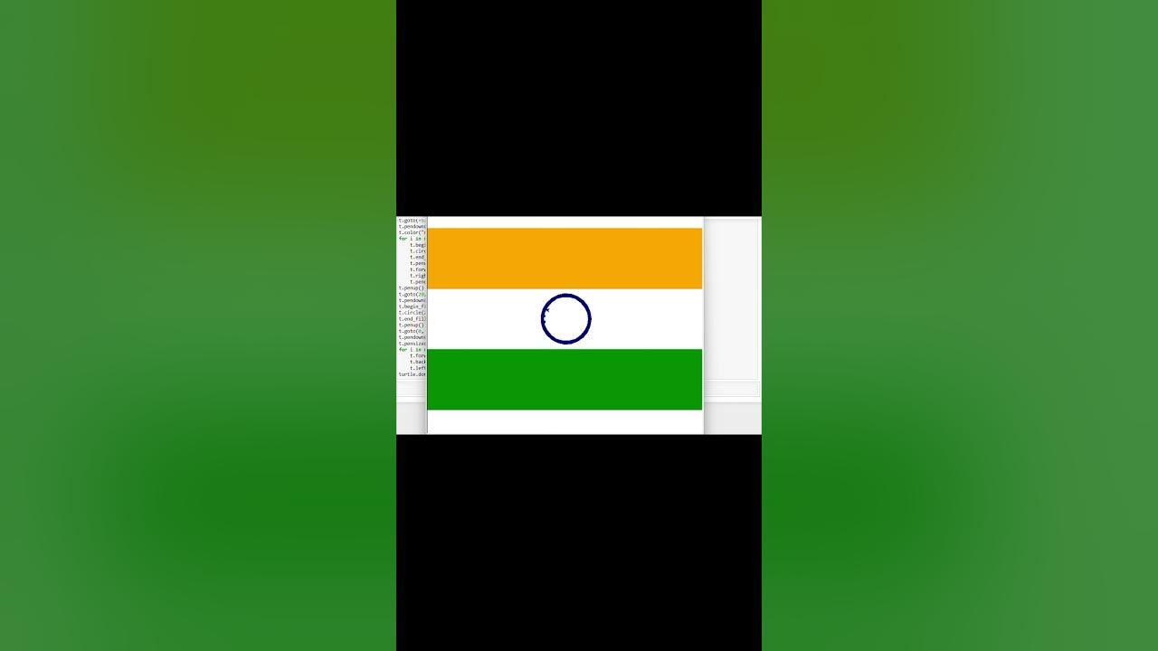 Indian flag python code youtube