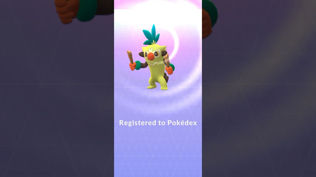 Pokémon Go Evolving Grookey Into  Thwackey!! 