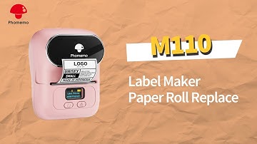 Phomemo M110 Tutorial: How to Install Paper Roll | Setup Instruction | Label Maker M110 Label Holder
