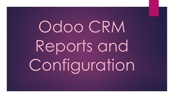 Odoo Arabic - CRM Reports and Configuration
