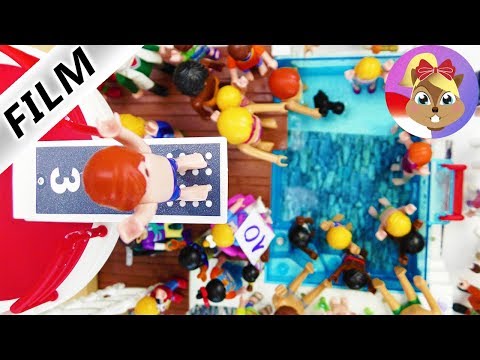 Playmobil Film Indonesia - Perlombaan lompat Indah di Kolam Renang