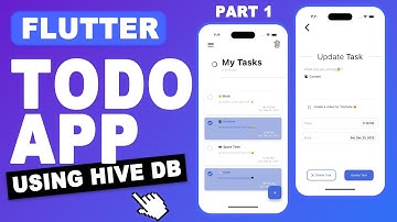 Flutter Tutorial | Flutter TODO App with Hive DataBase, Hive Local Storage Tutorial [CRUD] - Part 1