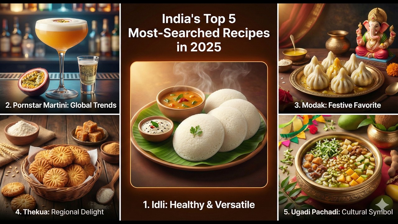 Top 10 Most Searched Food Recipes in India 2025 | Google Trends Report