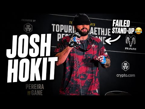 Josh Hokit Hilariously Bombs Stand Up Comedy Set During His UFC Freedom 250 Media Day Appearance