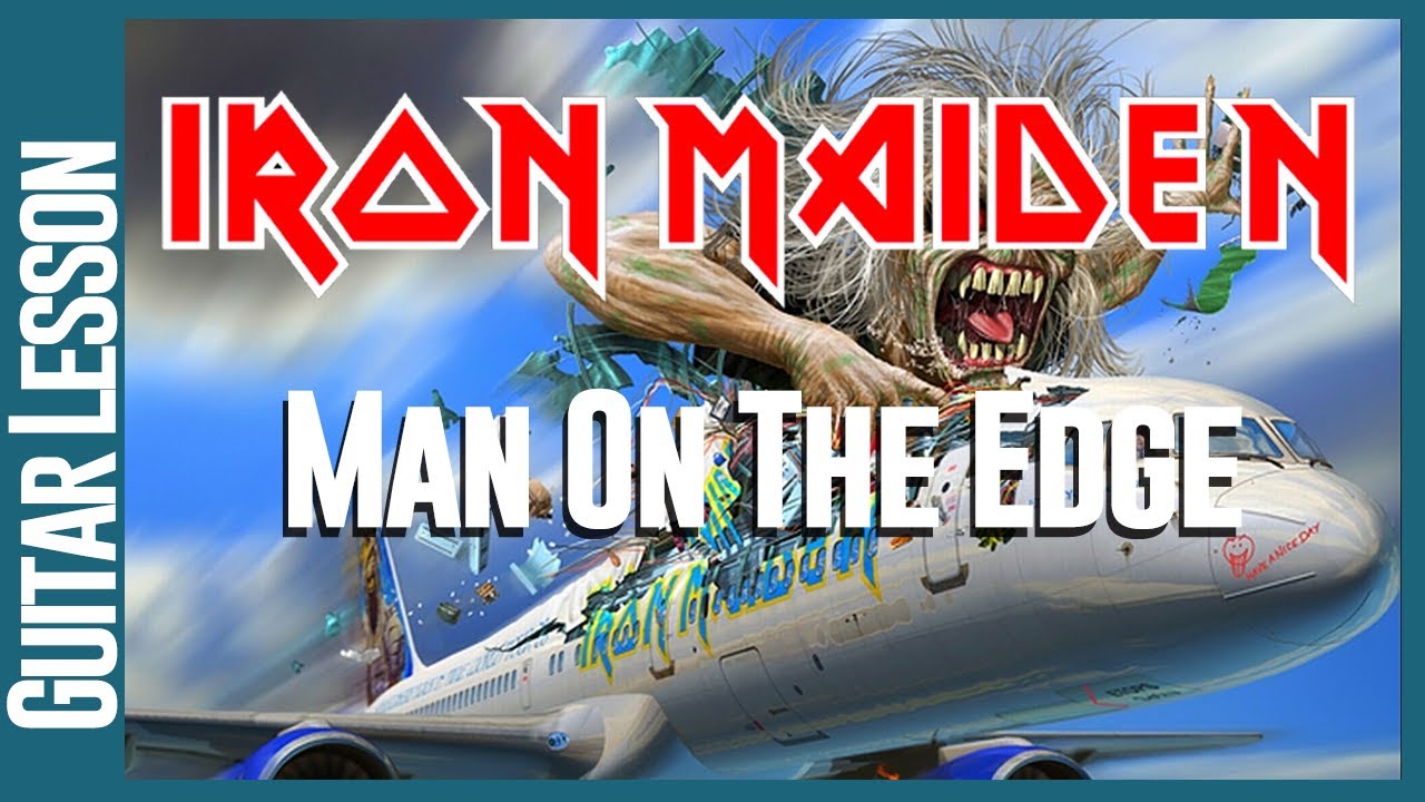 Iron Maiden - Man On The Edge - Guitar Lesson - YouTube