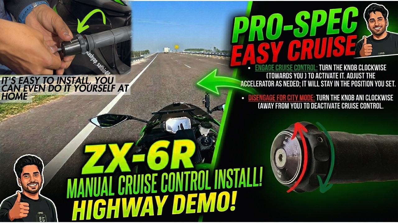 ZX-6R Cruise Control Installed : Worth It or Not? Installation & Demo ✅