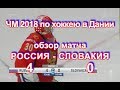 Видео IIHF Россия-Словакия 4:0. Голы. 14 мая 2018 г. ЧМ-2018 в Дании