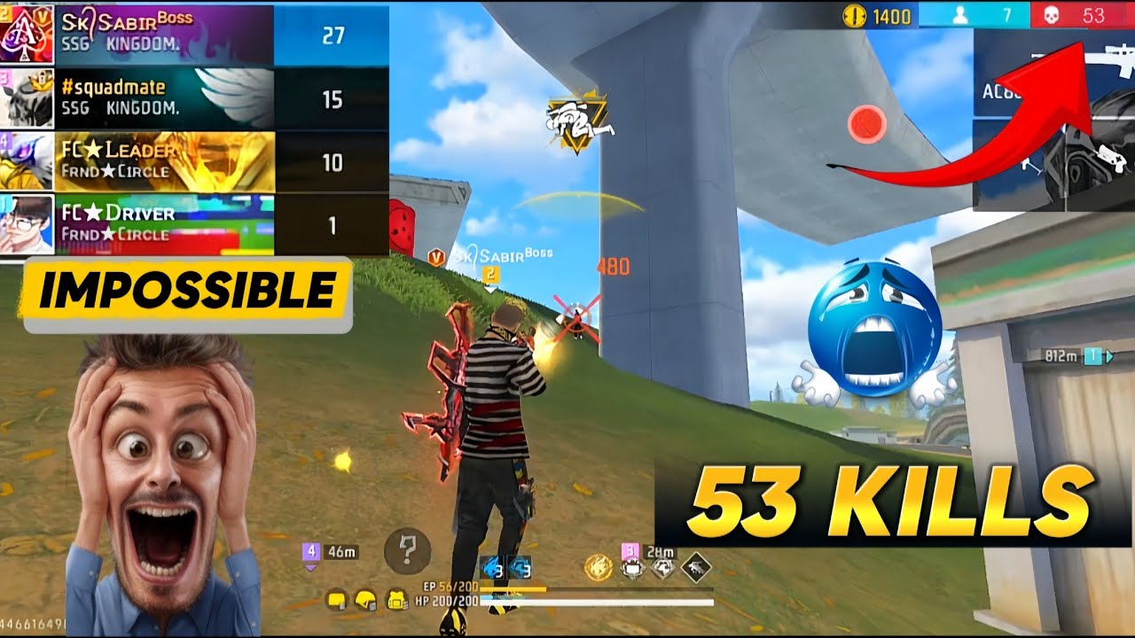 HIGHEST KILLS IN BR RANK MATCH 😯 || GARENA FREE FIRE 🔥 - YouTube