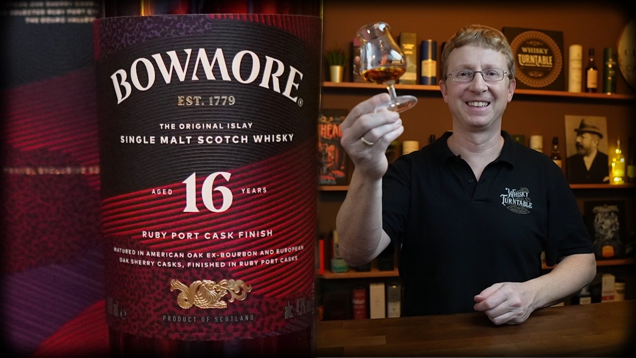Bowmore 16 Year Old Ruby Port Finish 43% Vol. - YouTube