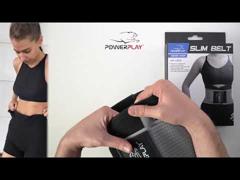 Пояс-корсет  для підтримки спини PowerPlay 4305 (110*24 см) Чорно-сірий, видео 1