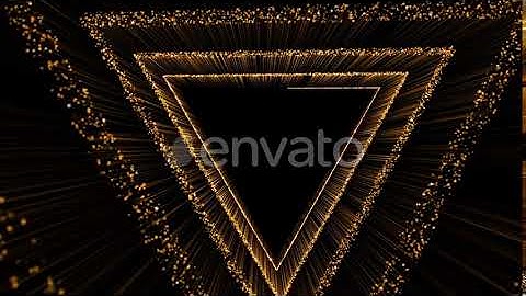 Gold Triangle 4 K | Motion Graphics - Videohive template