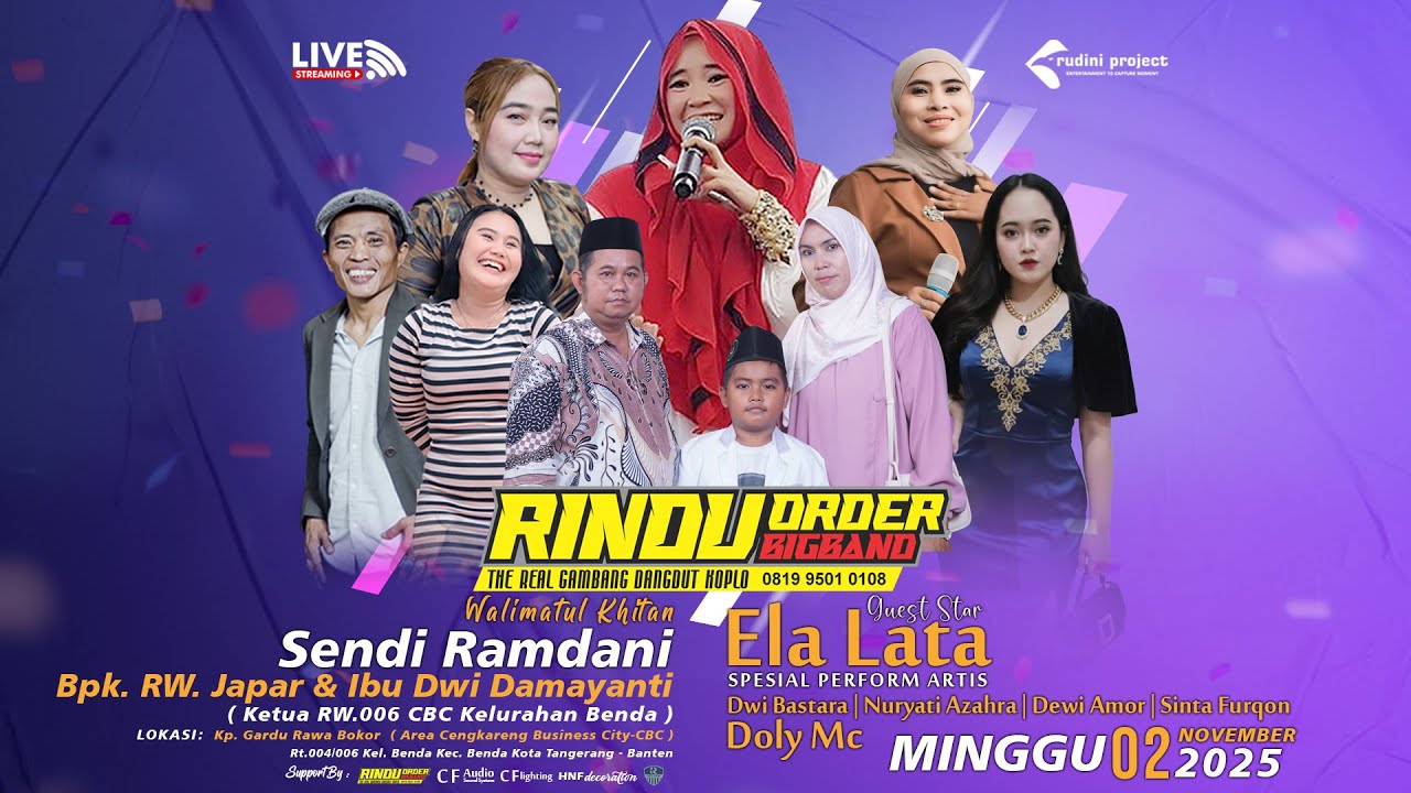 LIVE Walimatu Khitan Sendi Ramdani Pesta Bpk. RW. Japar & Ibu Dwi Damayanti | Minggu, 02 Nov 2025