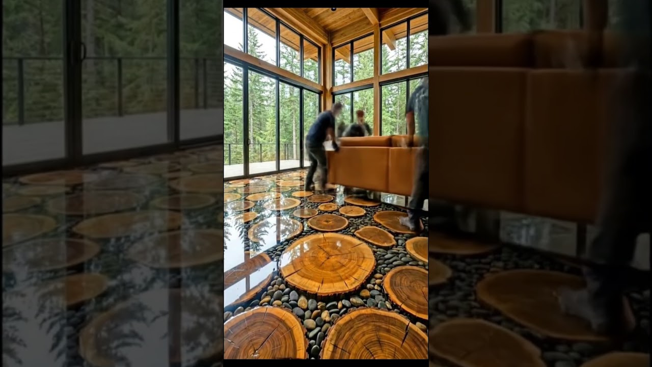 “I Turned a Cabin Floor into a Living Forest 🌲✨”