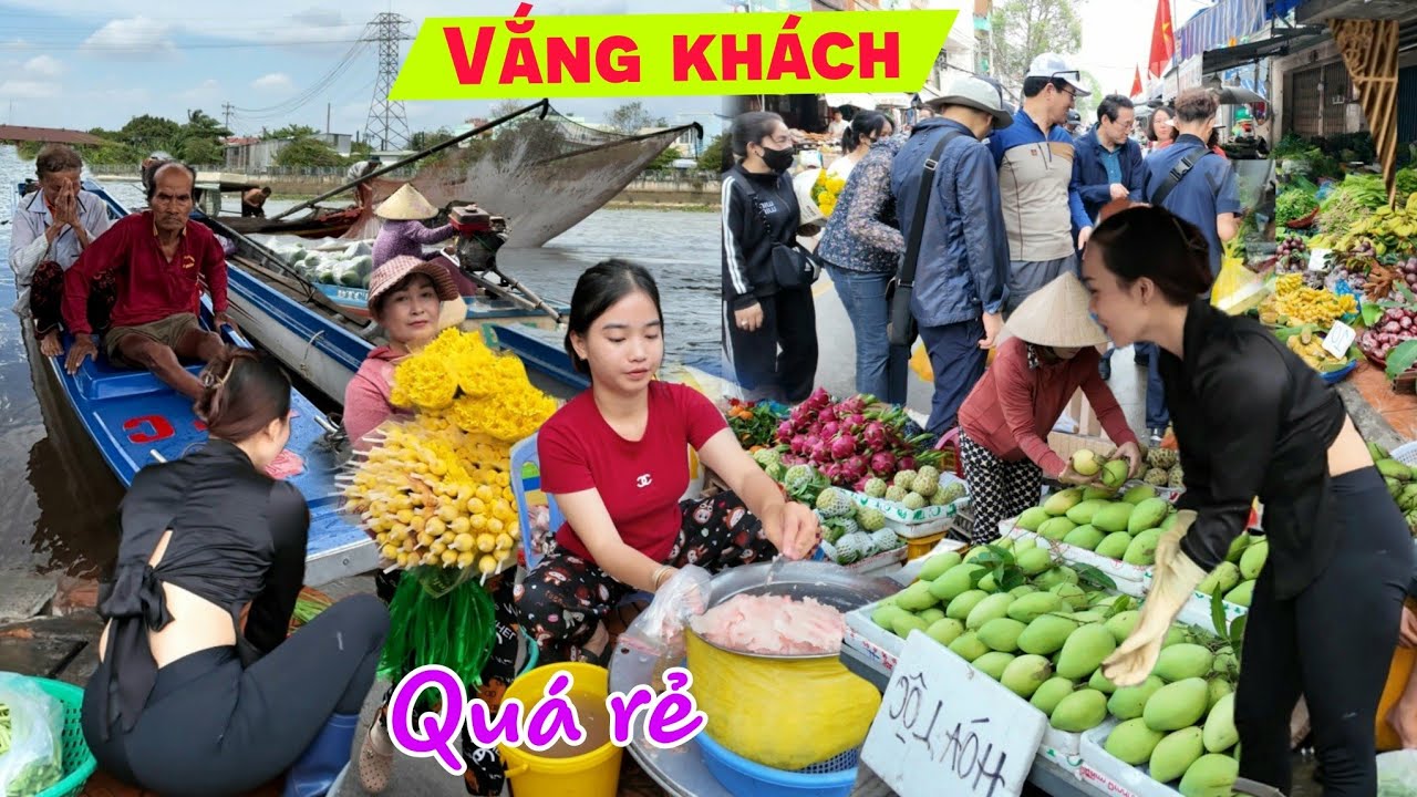 Chợ đầu mối lớn nhất Cần Thơ vắng khách du lịch  - Cô chú sống gầm cầu nhận quà khủng