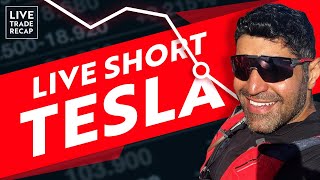 LIVE SHORT ON TSLA $2000 Profit |  Live Day Trading Recap