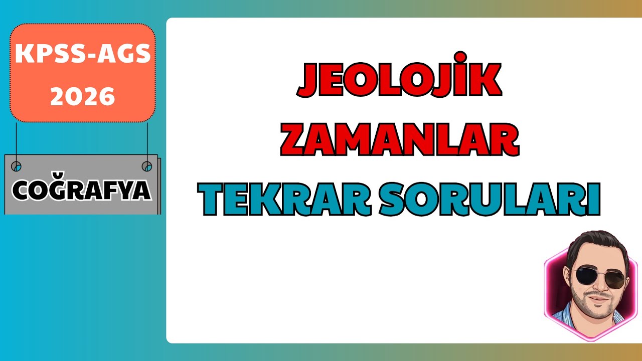 2) KPSS-AGS 2026 I Jeolojik Zamanlar SORU ÇÖZÜMÜ I Murat Hoca #kpsscoğrafya #kpss2026