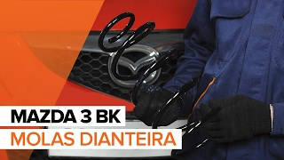 Como substituir molas dianteira no MAZDA 3 BK [TUTORIAL]