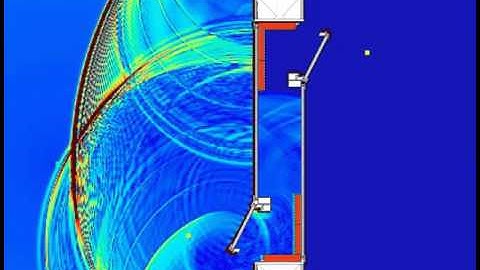 Facades - Casement / Secondary Glazing- FDTD Visualising Sound - Acoustics and Ventilation