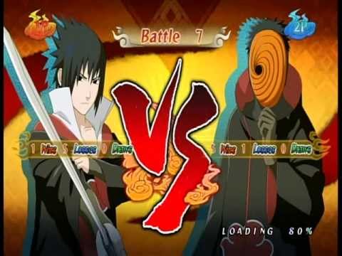 Naruto Ultimate Ninja Storm 2 Sasuke Taka Me Vs Tobi Obito Herman Youtube