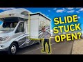 RV Slide Stuck Open? How to diagnose